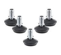 kwmobile Cloches pour chaise de bureau - Lot 5 embouts remplacement roulettes de chaise 10/22 mm - Pied de siège fixe avec patins pour sol dur