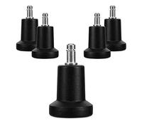kwmobile Cloches pour chaise de bureau - Lot 5 embouts remplacement roulettes de chaise 11/22 mm - Pied de siège fixe et silencieux pour sol dur