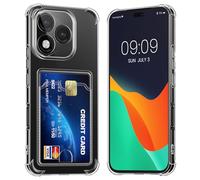 kwmobile Coque avec Compartiment pour Cartes Compatible avec Honor 400 Lite - Coque Souple pour Téléphone 400 Lite - Coque de Protection Transparent