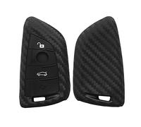 kwmobile Coque e Voiture Compatible avec BMW Smart Key 3-Bouton Accessoire clé Voiture - Protection étui Souple en Silicone - Noir
