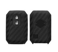 kwmobile Coque clé de Voiture Compatible avec Suzuki Keyless Go 2-Bouton Accessoire clé Voiture - Protection étui Souple en Silicone - Noir