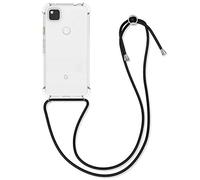 kwmobile Coque Collier Compatible avec Google Pixel 4a Coque - Housse de Protection en TPU avec Cordon Sangle - Transparent