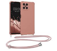 kwmobile Coque Collier Compatible avec Honor X8 Coque - Coque Housse en Silicone avec Collier Nacre
