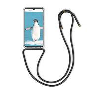 kwmobile Coque Collier Compatible avec Huawei Mate 20 Coque - Housse de Protection en TPU avec Cordon Sangle - Transparent