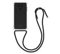kwmobile Coque Collier Compatible avec LG G6 Coque - Housse de Protection en TPU avec Cordon Sangle - Transparent