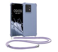 kwmobile Coque Collier Compatible avec Motorola Edge 40 Neo Coque - Coque Housse en Silicone avec Collier Lavande