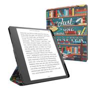 kwmobile Coque Compatible avec Amazon Kindle Scribe (2022/2024) Coque - Étui à Rabat pour Liseuse Électronique eReader en Similicuir - Multicolore