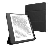 kwmobile Coque Compatible avec Amazon Kindle Scribe (2022/2024) Coque - Étui à Rabat pour Liseuse Électronique eReader en Similicuir - Noir