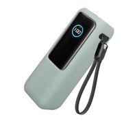 kwmobile Coque Compatible avec Anker Power Bank 25000mAh (A1695H11) Coque - Housse de Protection en Silicone pour Power Bank Batterie Externe - Vert Pastel