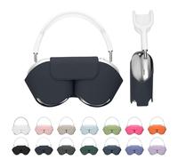 kwmobile Coque Compatible avec Apple AirPods Max/AirPods Max 2 Coque - Housse de Protection Souple en Polyester pour Casque Audio - avec Mode Veille - Bleu foncé