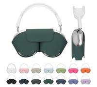 kwmobile Coque Compatible avec Apple AirPods Max/AirPods Max 2 Coque - Housse de Protection Souple en Polyester pour Casque Audio - avec Mode Veille - Vert