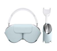 kwmobile Coque Compatible avec Apple AirPods Max Coque - Housse de Protection Souple en Polyester pour Casque Audio - avec Mode Veille - Bleu Clair