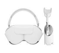 kwmobile Coque Compatible avec Apple AirPods Max Coque - Housse de Protection Souple en Polyester pour Casque Audio - avec Mode Veille - Blanc