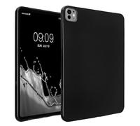 kwmobile Coque Compatible avec Apple iPad Pro 11" (2024) - Coque Housse protectrice pour téléphone en Silicone Noir Mat