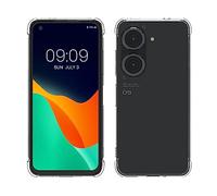 kwmobile Coque Compatible avec ASUS Zenfone 10 / Zenfone 9 - Housse Protectrice pour Téléphone avec Coins Renforcés en Silicone Transparent
