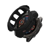 kwmobile Coque Compatible avec Garmin Fenix 8 51mm Coque - Étui Cadre écran en Silicone pour smartwatch - Protection pour Montre connectée - Noir