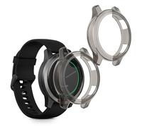 kwmobile Coque compatible avec Garmin Vivoactive 4 (45 mm) coque - 2x Étui cadre écran en pour Fitness Tracker