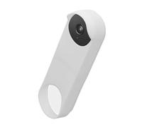 kwmobile Coque Compatible avec Google Nest Doorbell - Coque en Silicone pour Sonnette Vidéo - blanc