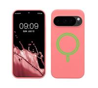 kwmobile Coque Compatible avec Google Pixel 10 / Pixel 10 Pro Coque - Housse téléphone en TPU Silicone Compatible avec MagSafe - Corail Pastel