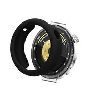 kwmobile Coque compatible avec Huawei Watch GT6 41mm coque - Étui cadre écran en silicone pour smartwatch - Protection pour montre connectée - noir