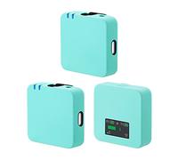 kwmobile Coque compatible avec RODE Wireless Go - 3x Coque intégrale pour mini microphone en silicone - menthe