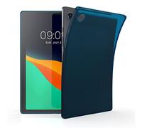 kwmobile Coque Compatible avec Samsung Galaxy Tab A8 10.5 (2021) - Coque Housse protectrice pour téléphone en Silicone Bleu foncé