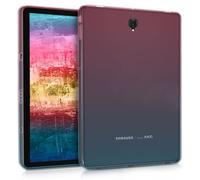 Kwmobile Coque Compatible Avec Samsung Galaxy Tab S4 10.5 - Coque Housse Protectrice Pour Téléphone En Silicone Fuchsia-Bleu-Transparent