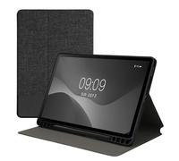kwmobile Coque Compatible avec Samsung Galaxy Tab S9 - Coque Housse protectrice pour téléphone en Silicone Anthracite-Noir