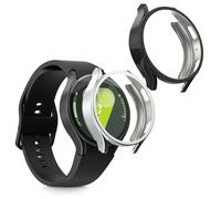 kwmobile Coque compatible avec Samsung Galaxy Watch 7 44mm coque - 2x Étui cadre écran en silicone pour Fitness Tracker