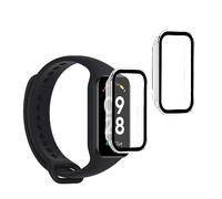 kwmobile Coque Compatible avec Xiaomi Redmi Smart Band 2 Coque - 2X Étui Cadre écran en Verre trempé pour Fitness Tracker - Transparent