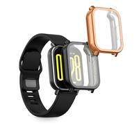 kwmobile Coque compatible avec Xiaomi Redmi Watch 5 Active coque - 2x Étui cadre écran en silicone pour Fitness Tracker