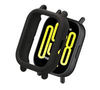 kwmobile Coque Compatible avec Xiaomi Redmi Watch 5 Active Coque - Étui Cadre écran en Silicone pour smartwatch - Protection pour Montre connectée - Noir