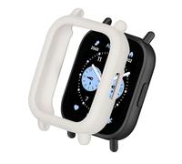 kwmobile Coque compatible avec Xiaomi Redmi Watch 5 Lite coque - Étui cadre écran en silicone pour smartwatch - Protection pour montre connectée - blanc
