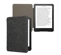 kwmobile Coque Liseuse Compatible avec Amazon Kindle Paperwhite (2024)/Colorsoft - Coque avec Rabat Magnétique en Tissu Textile pour Liseuse Électronique