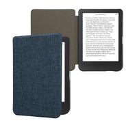 kwmobile Coque Liseuse Compatible avec Kobo Clara BW/Colour - Coque avec Rabat Magnétique en Tissu Textile pour Liseuse Électronique