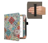 kwmobile Coque Liseuse Compatible avec Pocketbook Era/Era Color/Era Lite - Étui à Rabat en Simili Cuir avec Fermeture Magnétique - Ambiance Marocaine Multicolore-Marron