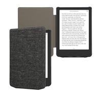 kwmobile Coque Liseuse Compatible avec Pocketbook Verse/Verse Lite/Pro/Color/Vivlio Light HD - Coque avec Rabat Magnétique en Tissu Textile pour Liseuse Électronique