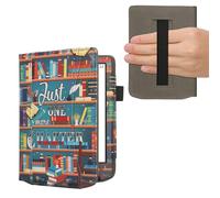 kwmobile Coque Liseuse Compatible avec Pocketbook Verse/Verse Lite/Pro/Color/Vivlio Light HD - Étui à Rabat en Simili Cuir avec Fermeture Magnétique - Les Livres Multicolore