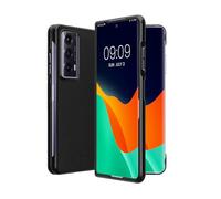 kwmobile Coque Pliable Compatible avec Honor Magic V2 - Étui de Protection en Simili Cuir Pliant - Noir