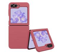 kwmobile Coque Pliable Compatible avec Samsung Galaxy Z Flip6 Coque - Étui de Protection Pliable en TPU - Rose foncé