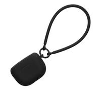 kwmobile Coque pour Écouteurs Compatible avec Jabra Elite 8 ActiveCoque - Coque de Protection en Silicone avec Dragonne - Noir