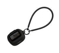 Kwmobile Coque pour Écouteurs Compatible avec JBL Live Flex 3 / Buds 3 / Beam 3 - Coque de Protection en Silicone avec Dragonne - Noir