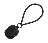 kwmobile Coque pour Écouteurs Compatible avec JBL Wave FlexCoque - Coque de Protection en Silicone avec Dragonne - Noir
