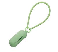 kwmobile Coque pour Écouteurs Compatible avec Sony WF-C700NCoque - Coque de Protection en Silicone avec Dragonne - Vert Matcha