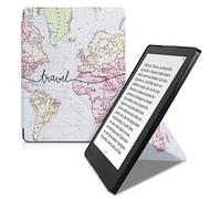 kwmobile Coque pour liseuse électronique Kobo Aura H2O Edition 2 - Coque Rabat liseuse en Simili Cuir - Étui de Protection Noir-Multicolore