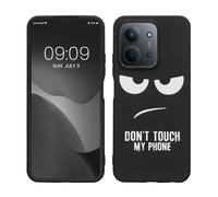 kwmobile Coque pour Smartphone Compatible avec Xiaomi Redmi 15C / Poco C85 - Housse de téléphone en Silicone Blanc-Noir