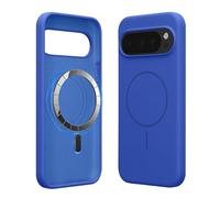 kwmobile Coque pour téléphone pour Google Pixel 10 Pro XL - Coque avec Bords en Silicone - Dos magnétique Compatible MagSafe - Disponible en Bleu Baltique
