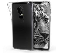 kwmobile Coque Smartphone Compatible avec OnePlus 6 - Housse de téléphone en TPU Transparent