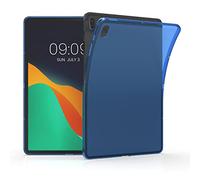 kwmobile Coque Tablette Compatible avec Samsung Galaxy Tab S7 FE étui - Coque Protection en TPU - Bleu-Transparent