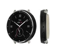 kwmobile Étui Compatible avec Amazfit Active 2 (A2437) - Étui pour Montre Connectée et Fitness Tracker en Acier Inoxydable - noir